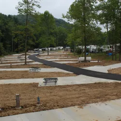 An RV Park under construction